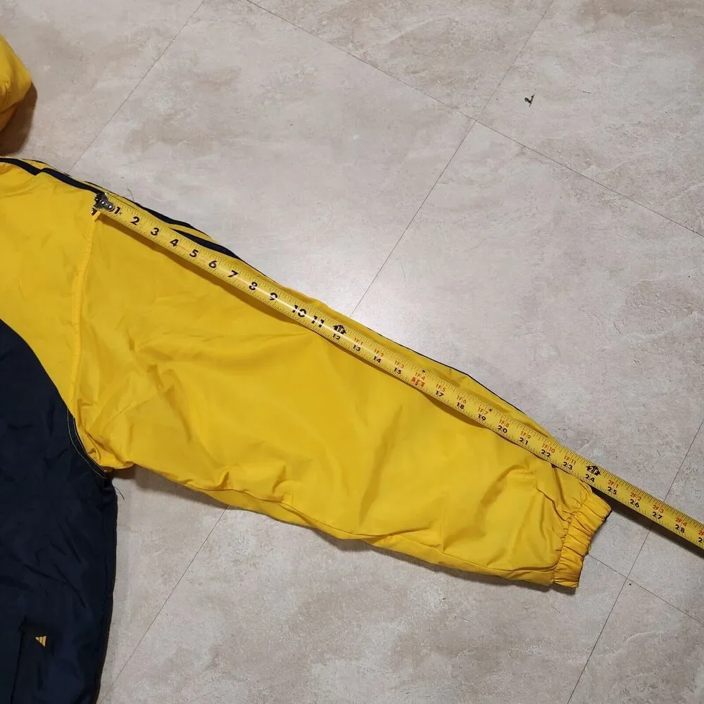 VTG 90s Y2K‎ Adidas Mens L Large 3 Stripes Logo Embroidered Fleece Lined Jacket